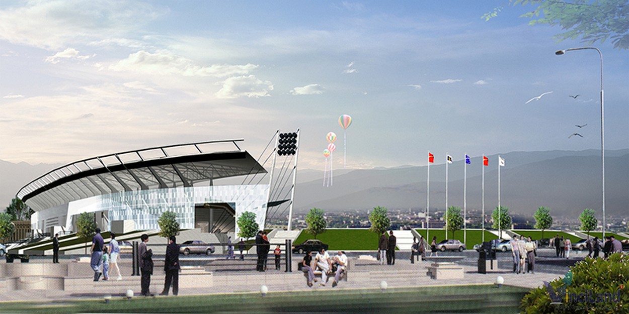 Sân vận động khu đô thị Yên Lạc- Dragon City